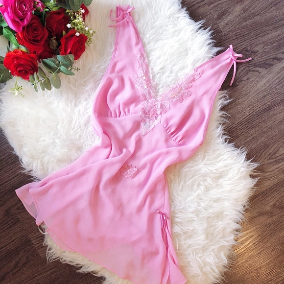 Vintage Other - VINTAGE SATIN SLIP DRESS